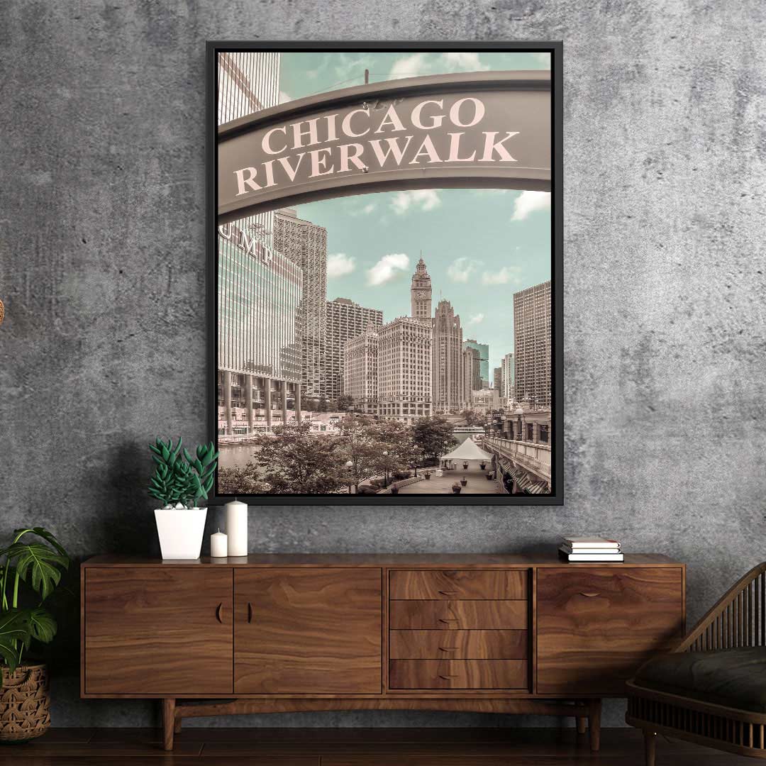 Vintage CHICAGO Riverwalk